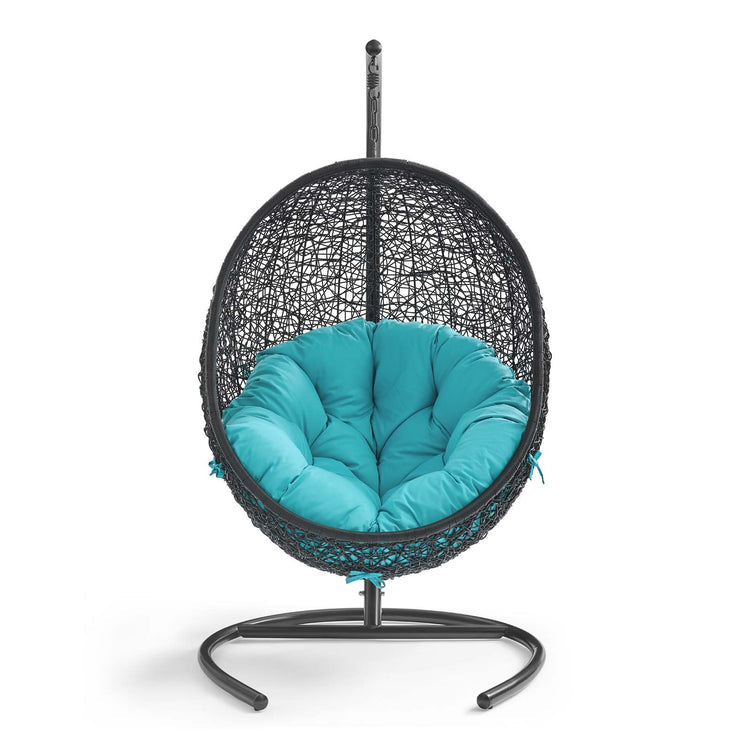 Encase Swing Outdoor Patio Lounge Chair - Turquoise