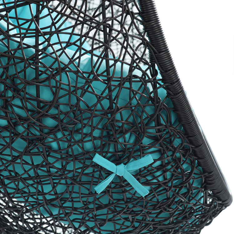 Encase Swing Outdoor Patio Lounge Chair - Turquoise