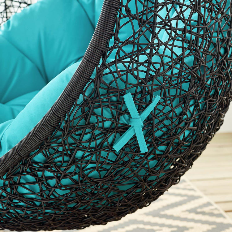 Encase Swing Outdoor Patio Lounge Chair - Turquoise