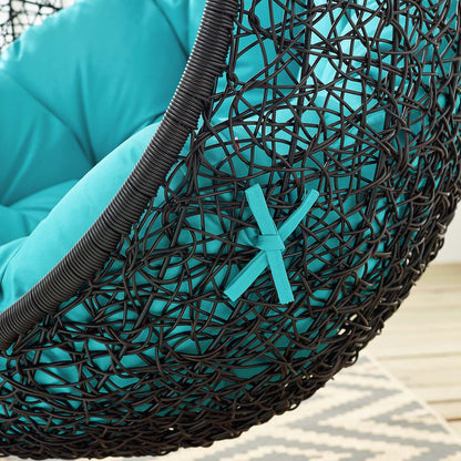 Encase Swing Outdoor Patio Lounge Chair - Turquoise