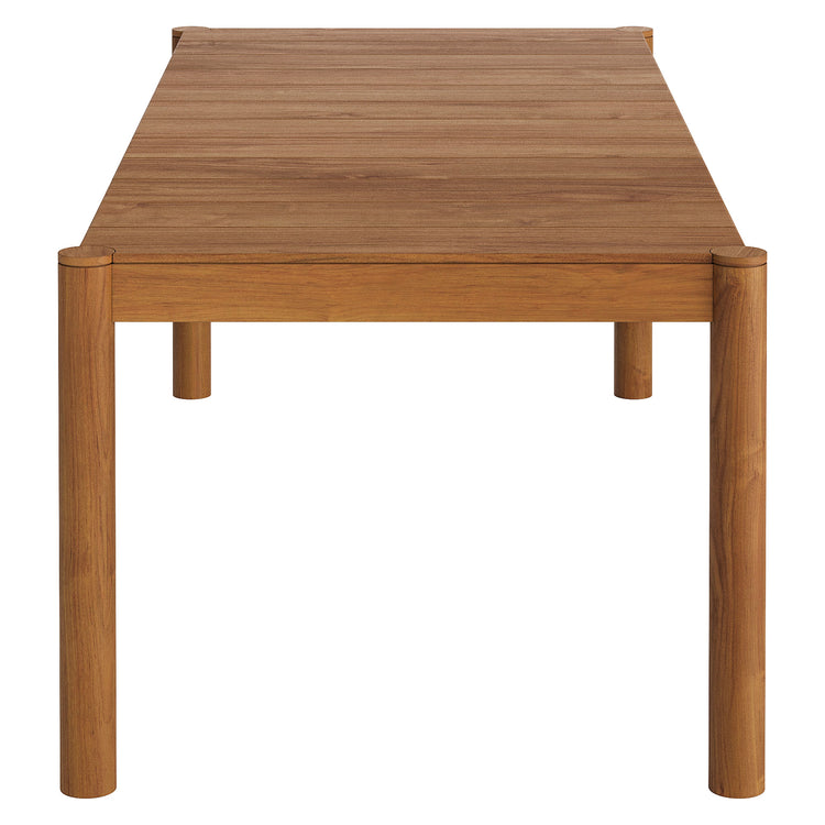 Eleni 7 Piece Outdoor Patio Teak Wood Dining Set - Natural Sail