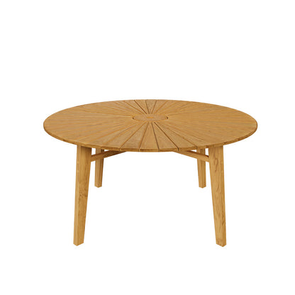 Cielo 59" Sunburst Outdoor Teak Dining Table - Default Title