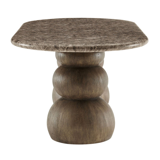 Pietra Indoor Outdoor Oval Dining Table - Default Title