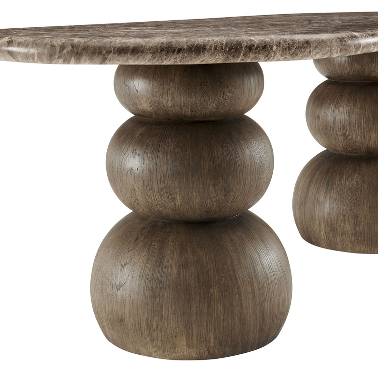 Pietra Indoor Outdoor Oval Dining Table - Default Title