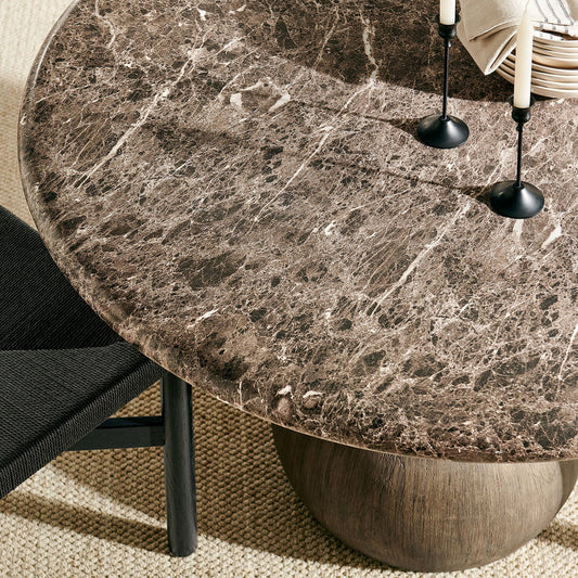 Pietra Indoor Outdoor Round Dining Table - Default Title