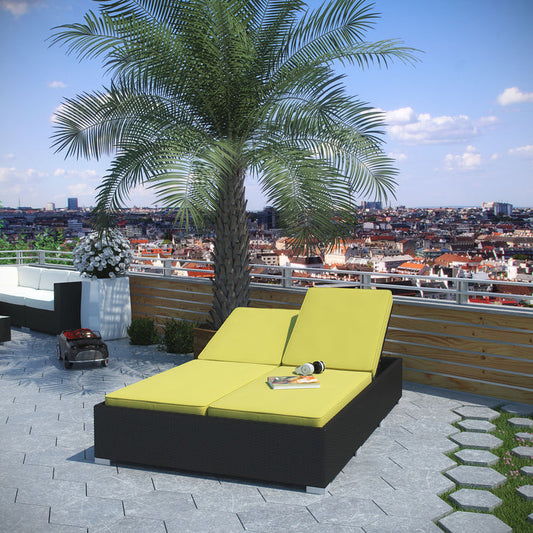 Evince Double Outdoor Patio Chaise - Default Title