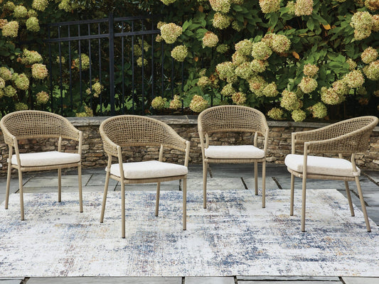 Orchard Beach Arm Chair With Cushion (4/CN)