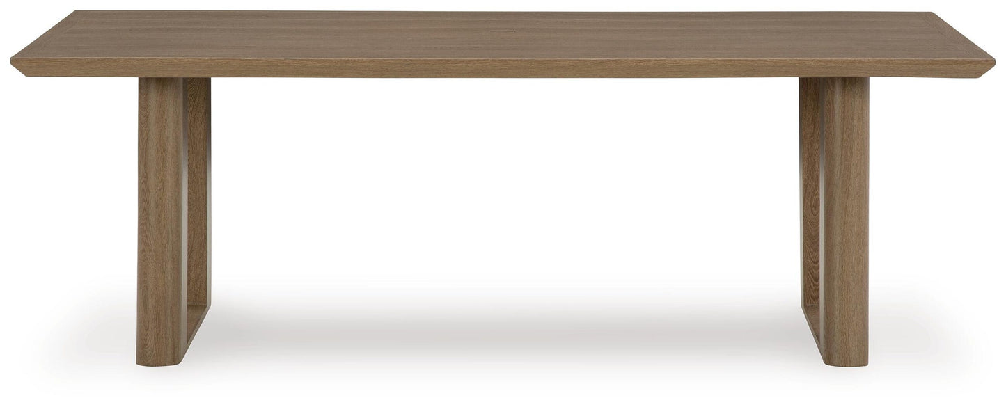 Serene Bay RECT Dining Table w/UMB OPT