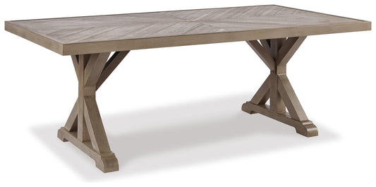 Beachcroft RECT Dining Table w/UMB OPT